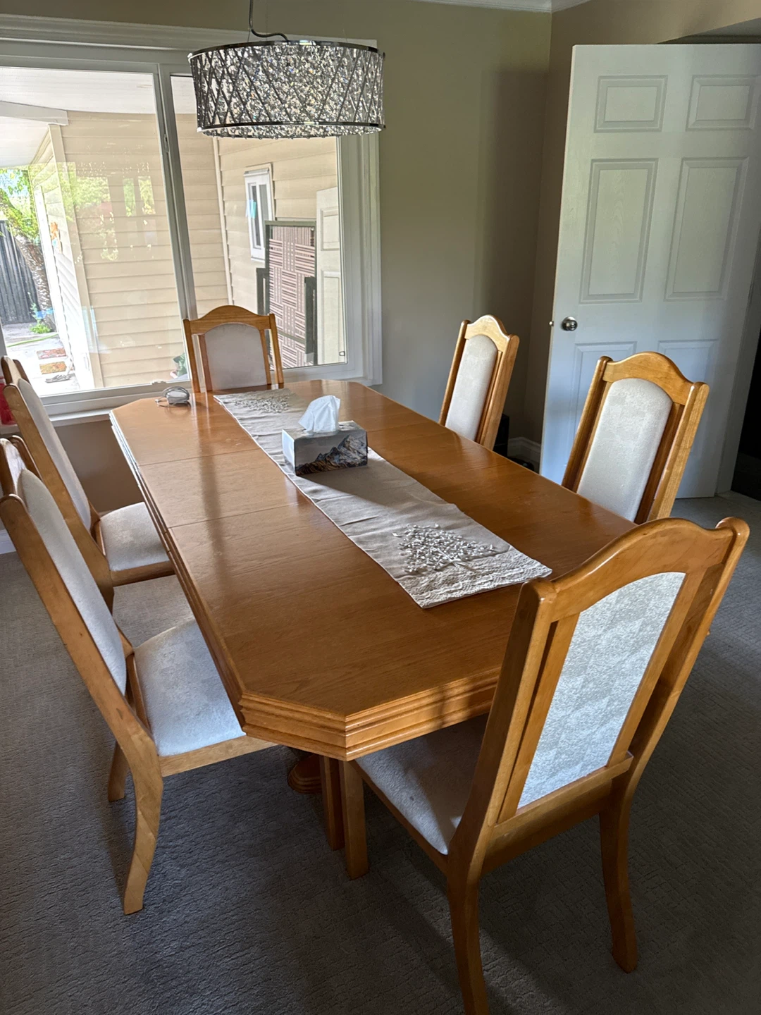 Wooden Dining Table and 6 Chairs
