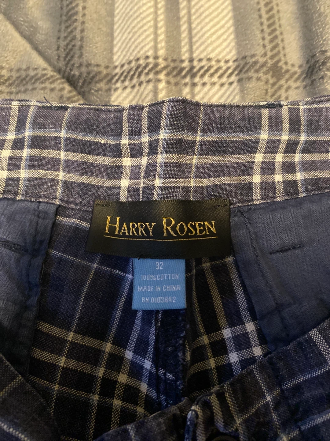 Mens Harry Rosen Plaid Shorts Size 32 - photo 2
