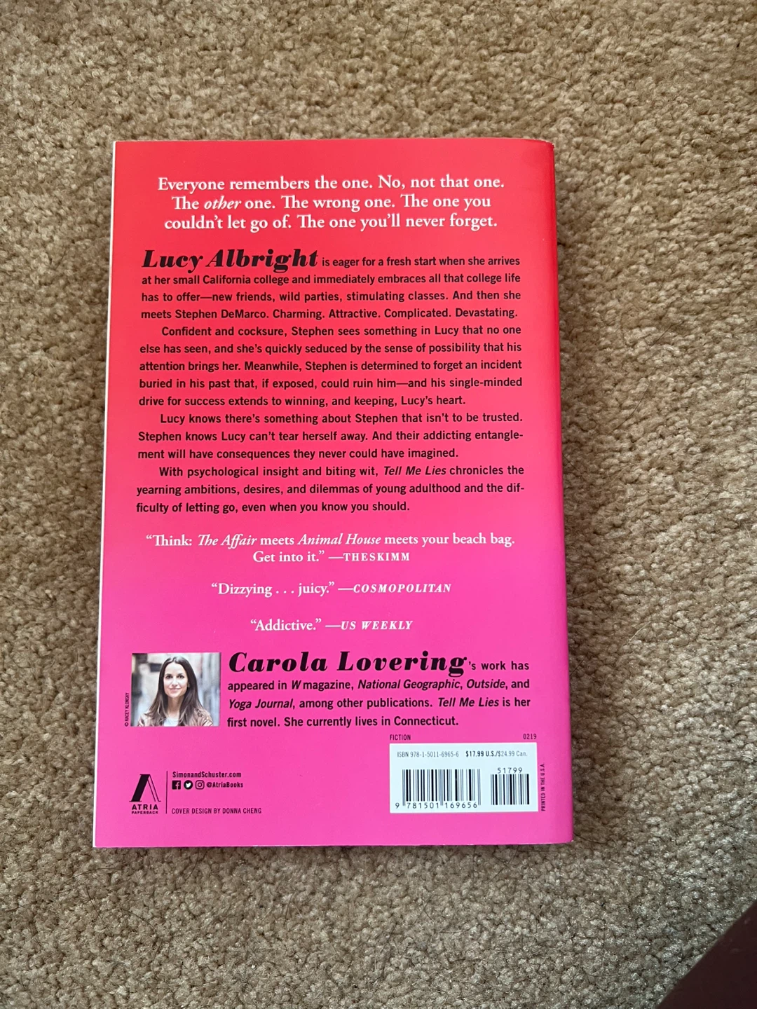 Tell Me Lies by Carola Lovering - Novel - photo 2
