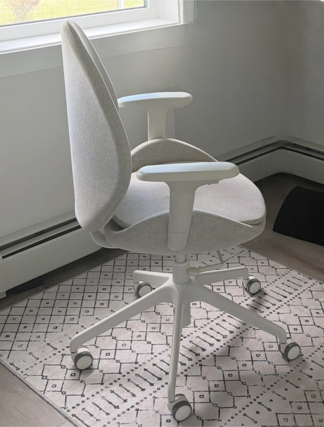 Office Chair - Light Grey Fabric