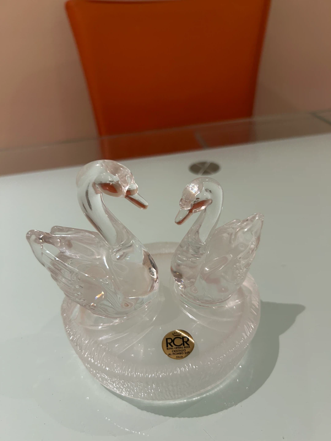 RCR Crystal Swans Figurine