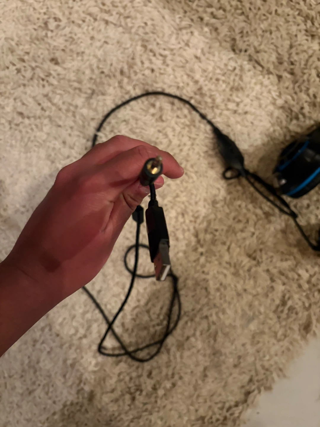 Gaming Headset with Blue Accents - photo 3