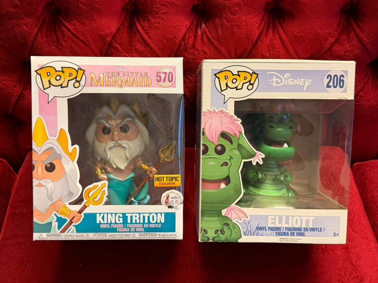 Funko Pop! Disney King Triton & Elliott Vinyl Figures