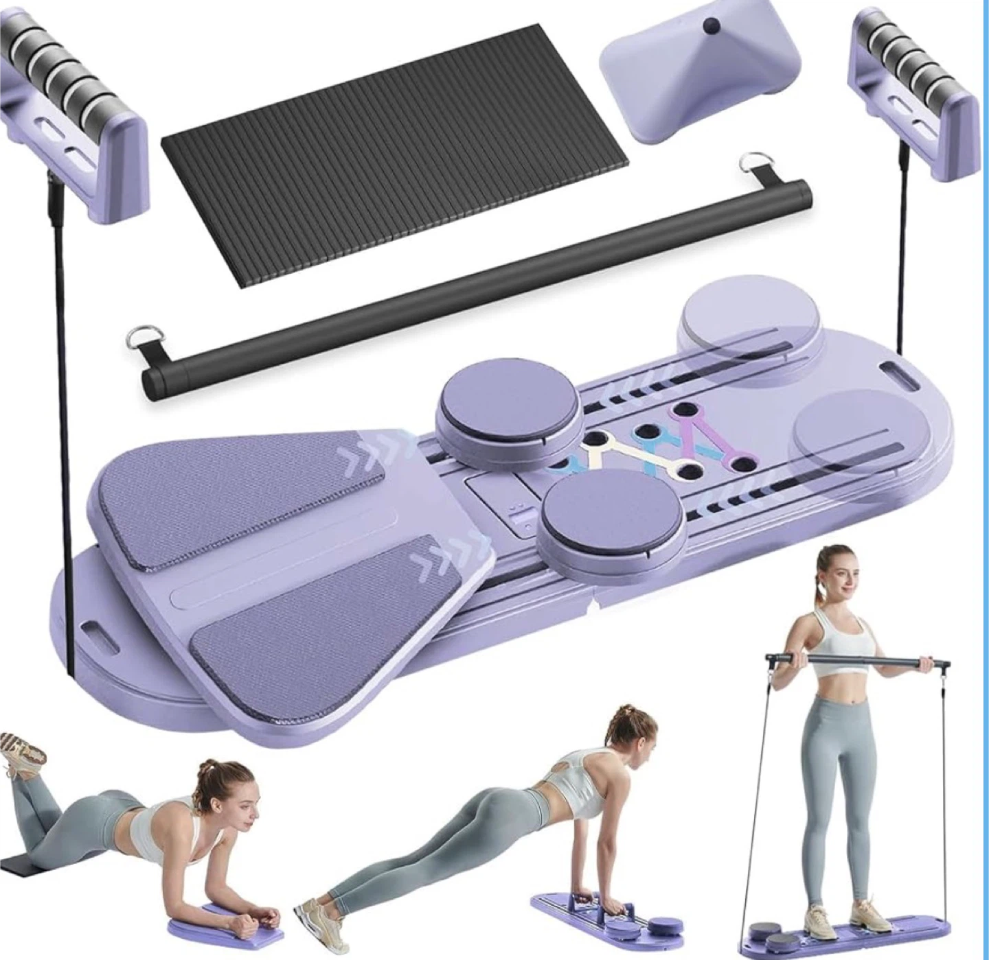 Ailinkor Pilates Reformer Board, Purple
