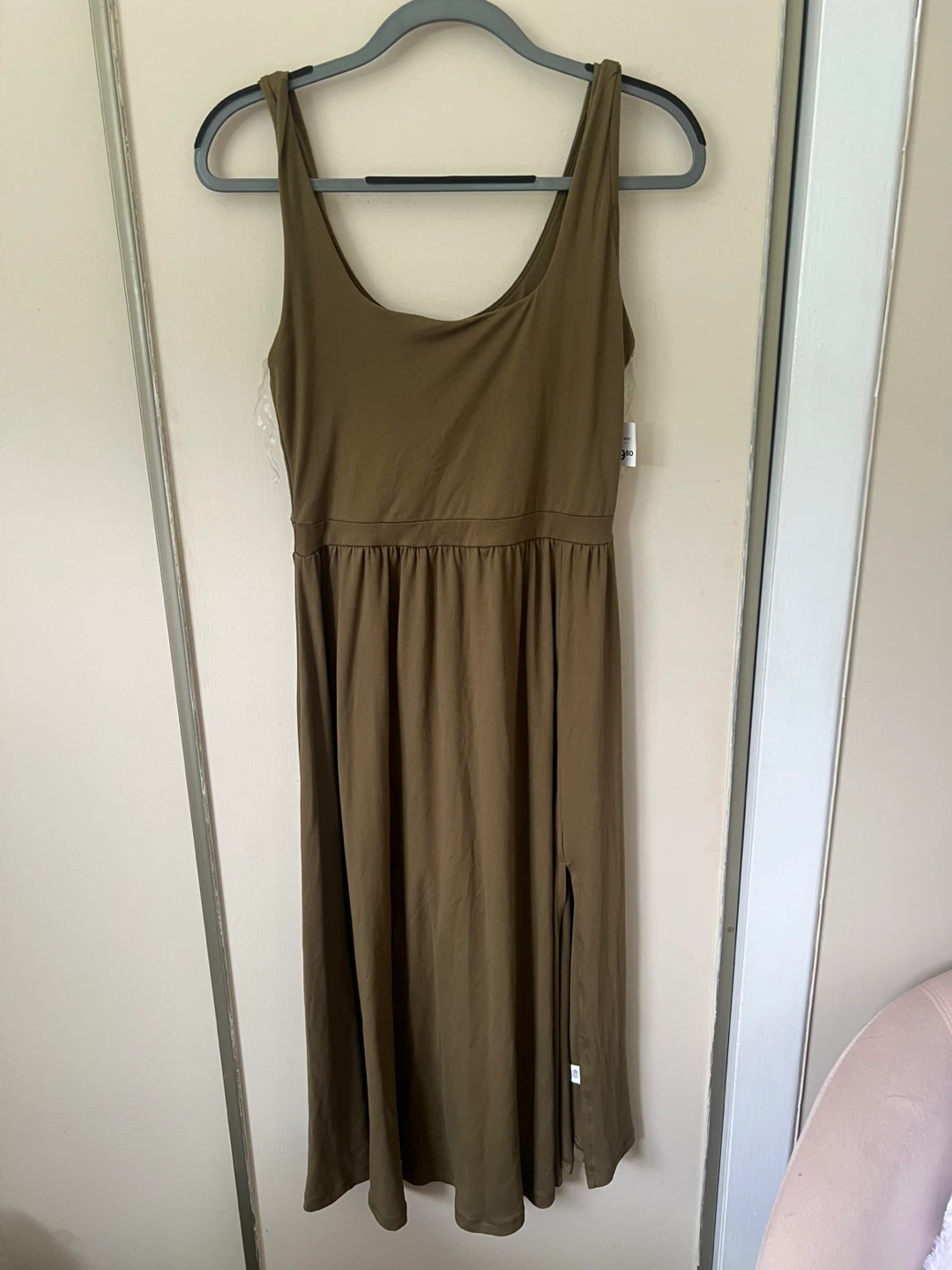 Ardene Basic Collection Olive Green Midi Dress