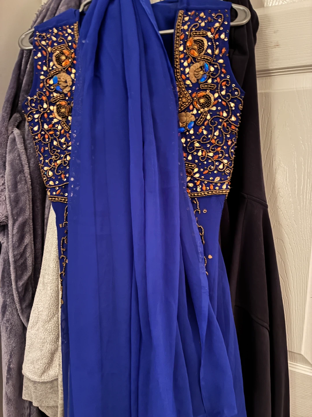 Blue Salwar Kameez + Extras