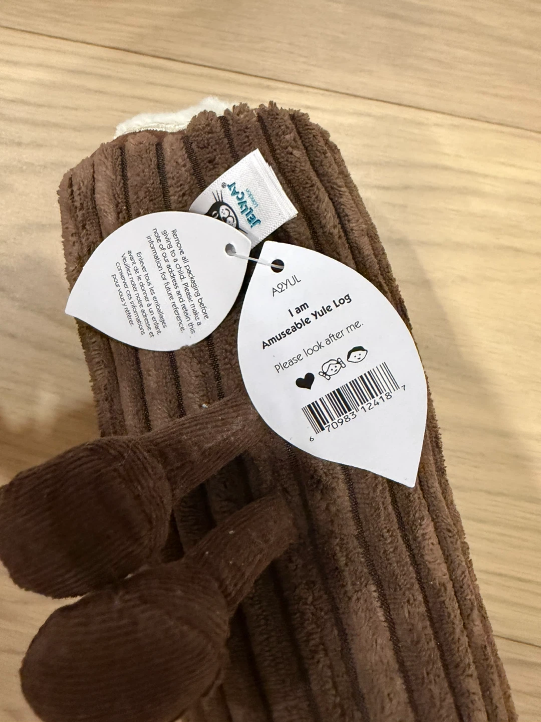 Retired Amuseable Yule Log Jellycat Plush (BNWT) - photo 2