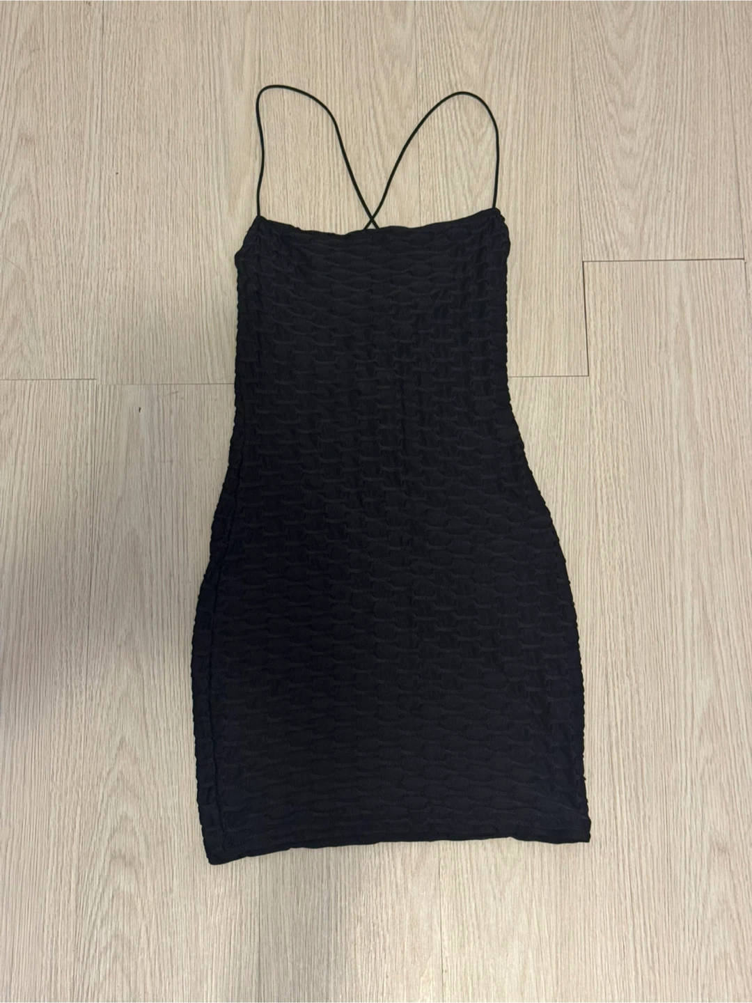 Black mini dress
