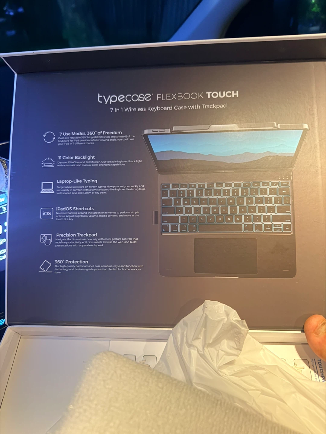 IPad Pro 13,1Touch 7-in-1 Wireless Keyboard Case with Trackpad - photo 5