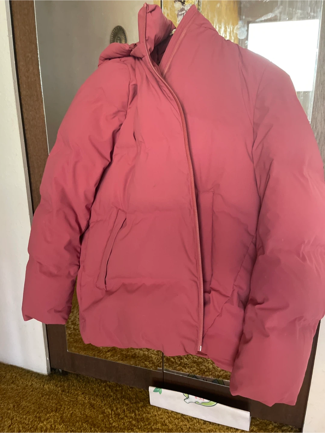 Uniqlo short Puffer Jacket - pink - photo 2