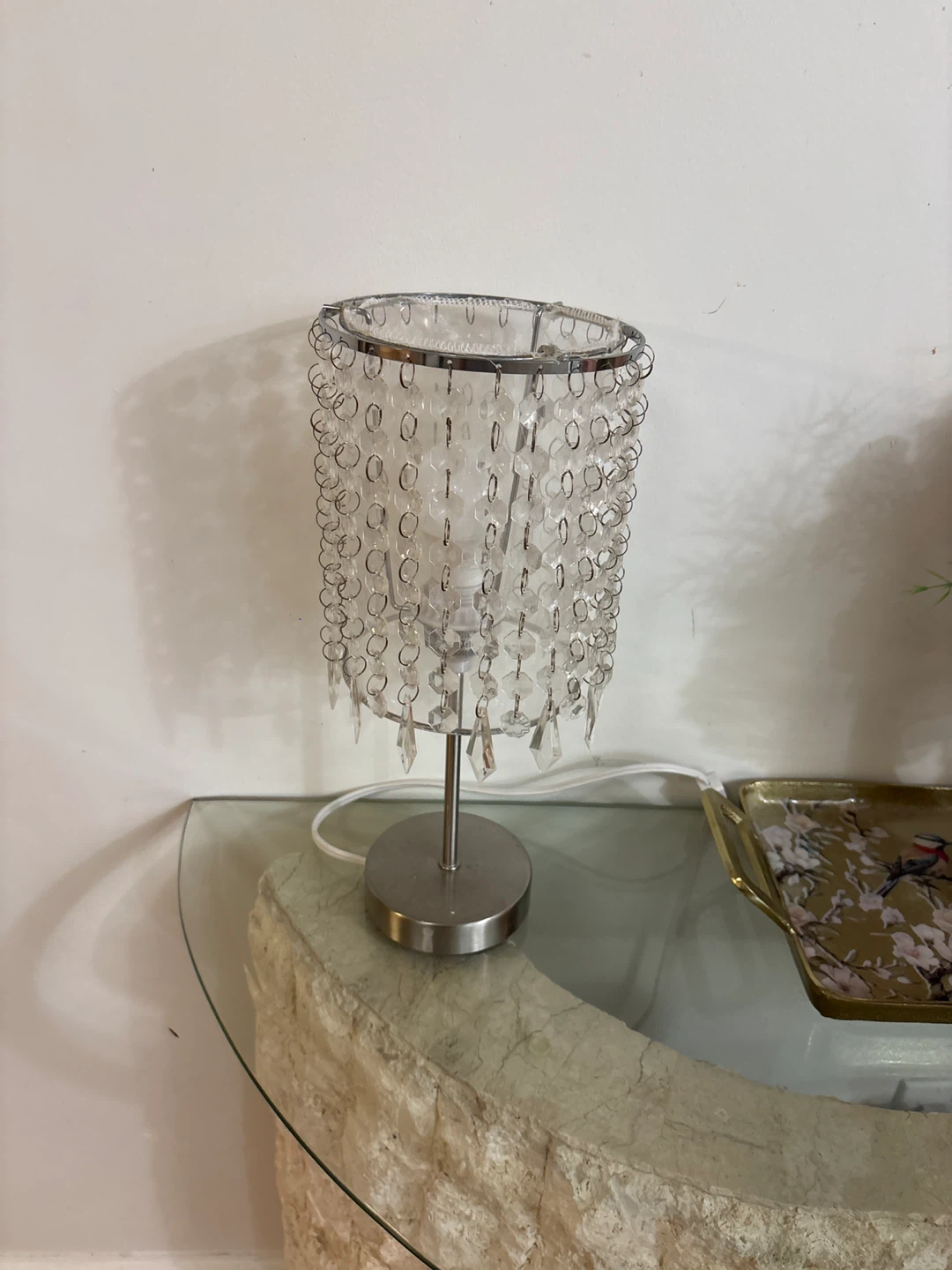 Crystal Beaded Table Lamp