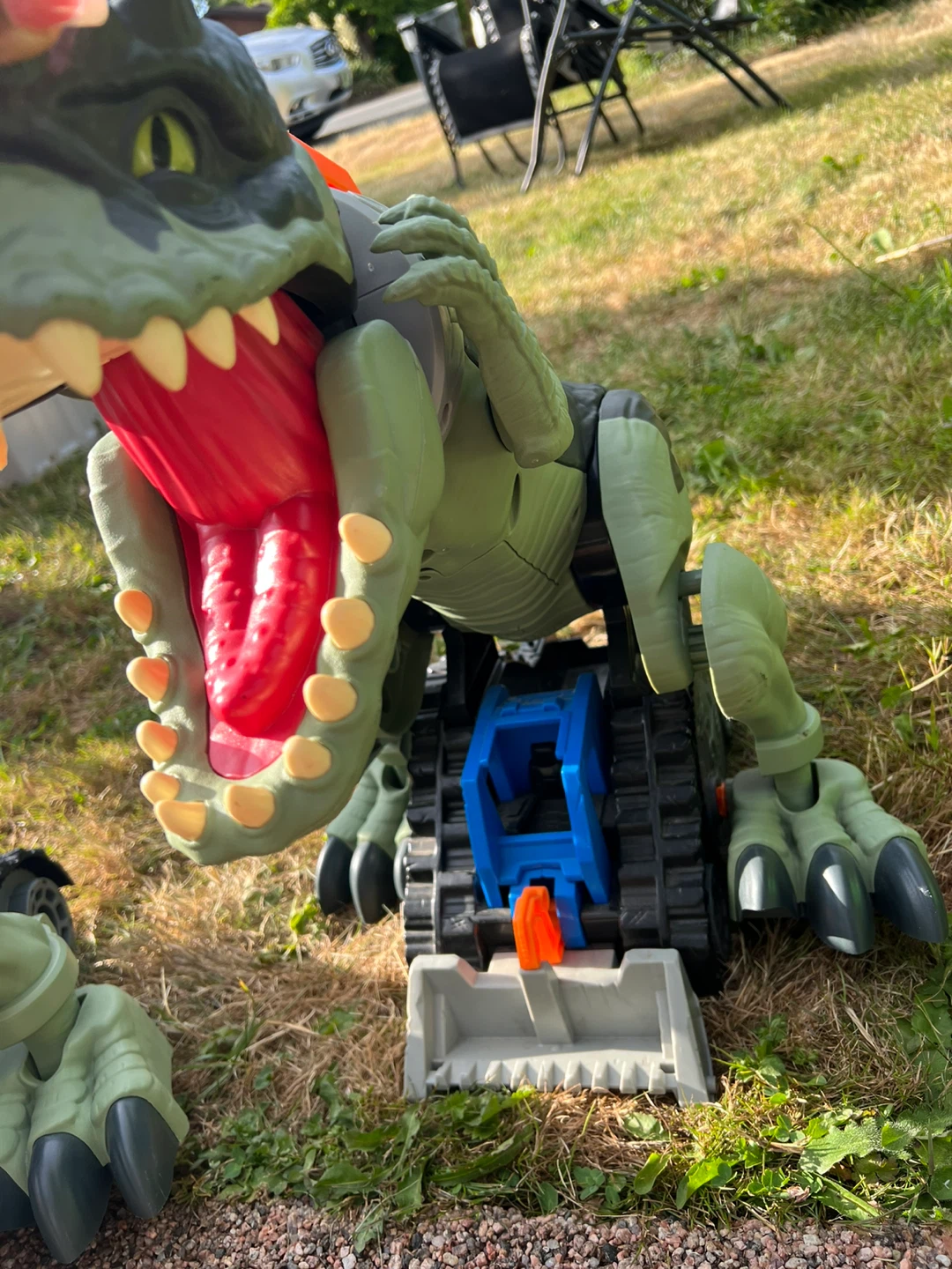 Large Dinosaur Toy with Tracks