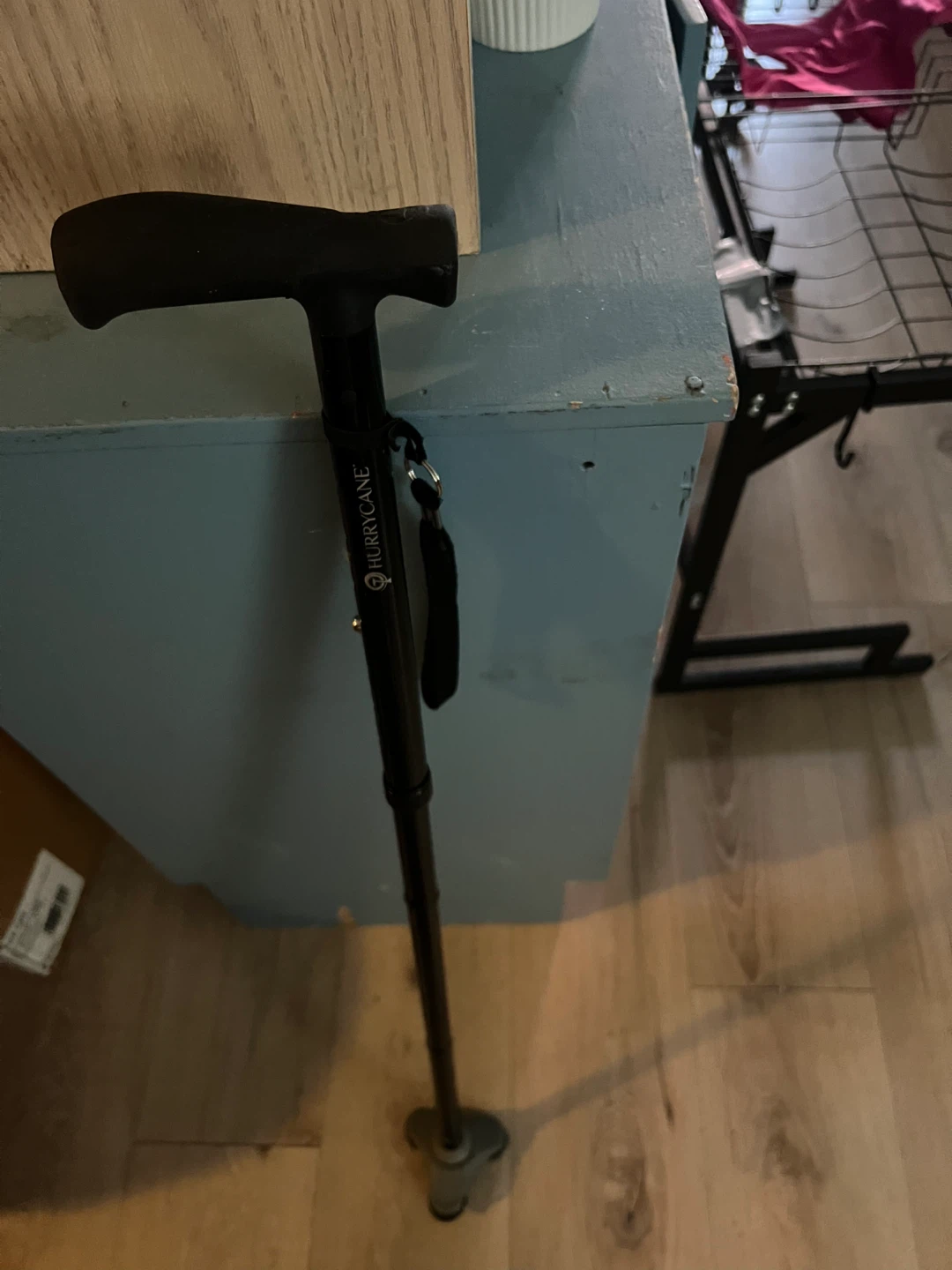 HurryCane Black Freedom Edition Walking Cane