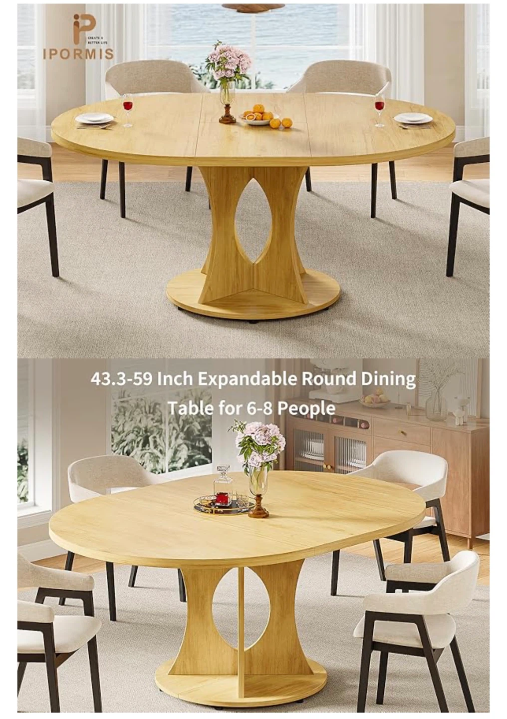 IPORMIS Extendable Dining Table - photo 2