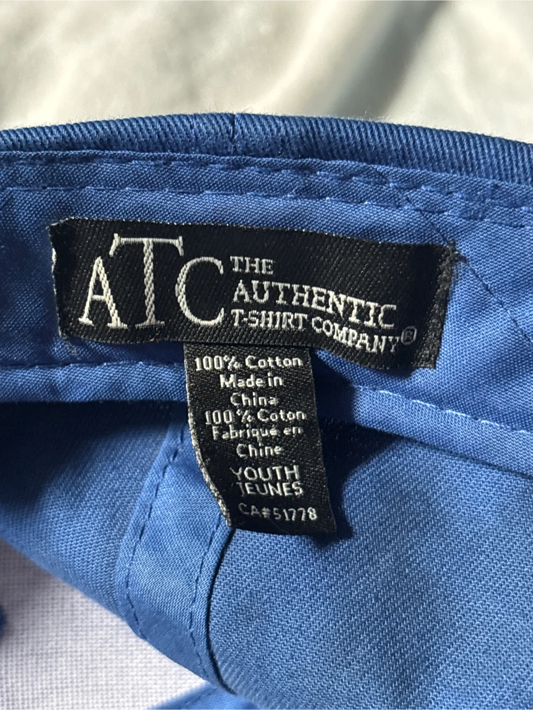 Blue Youth Baseball Cap - The Authentic T-Shirt Company - photo 2