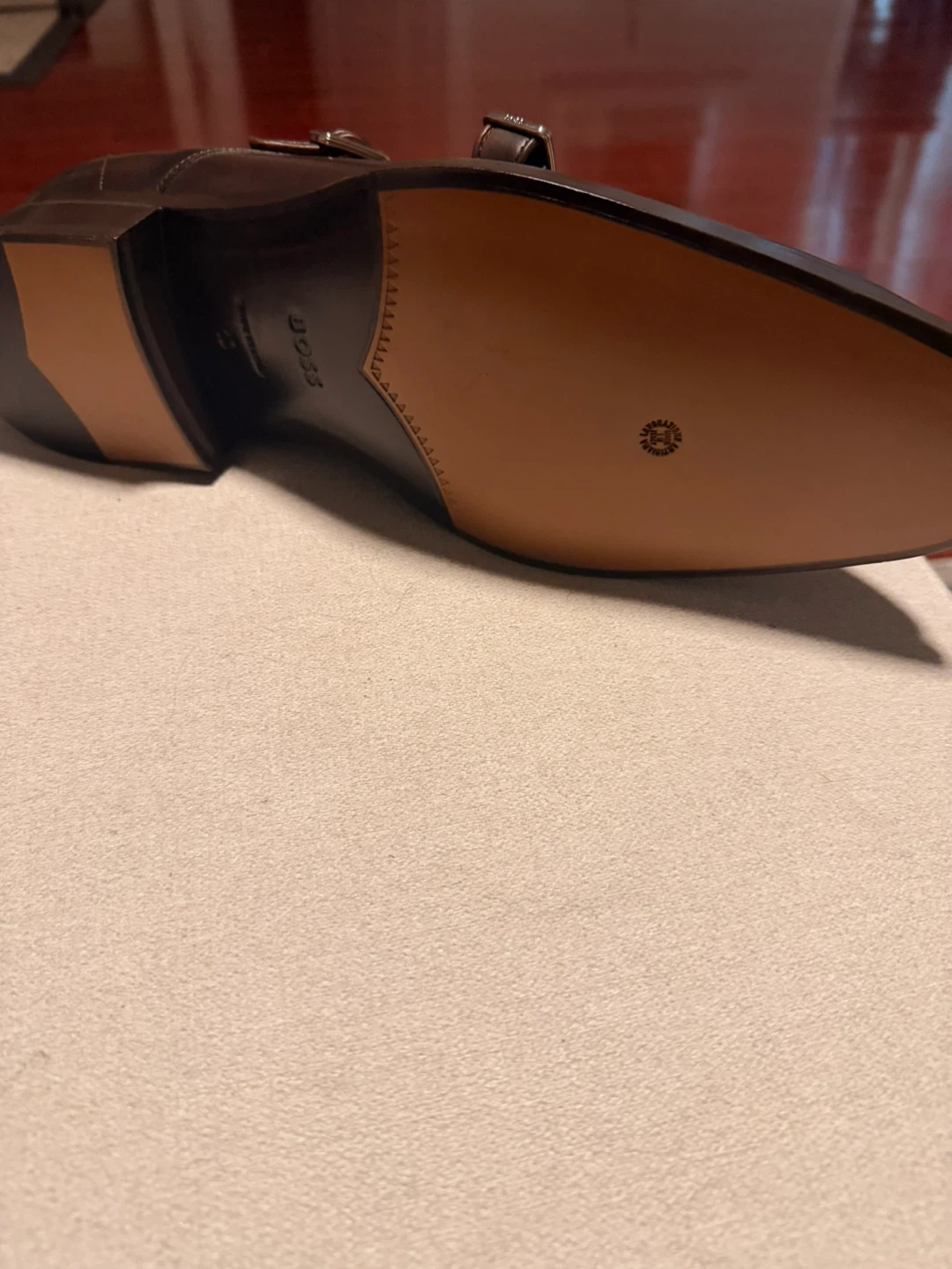 BOSS Double Monk Strap Shoes - Brown Leather - photo 2