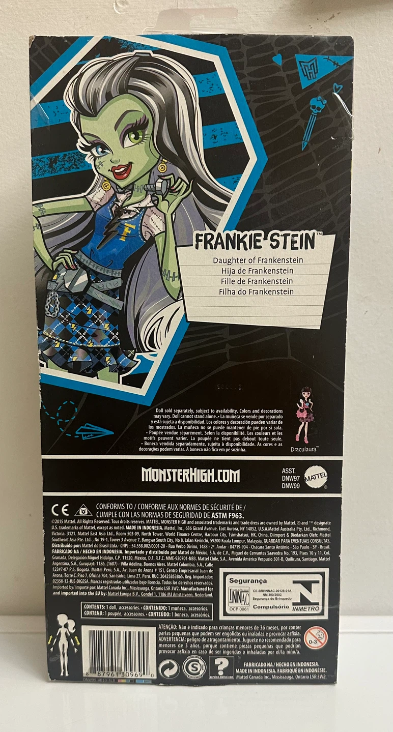 NEW IN BOX Mattel Monster High Frankie Stein Doll (Toy) - photo 4