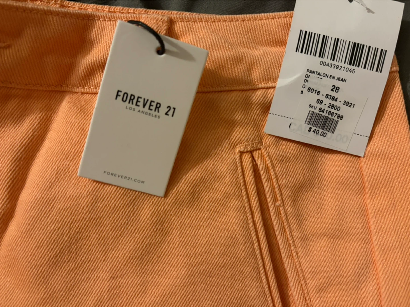 Forever 21 Orange Cargo Pants - photo 2