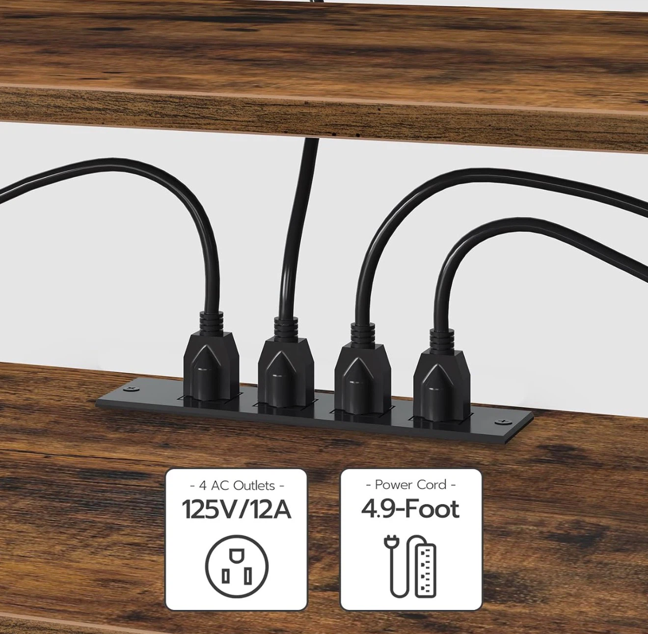 75 inch TV Stand with Power Outlets - photo 5
