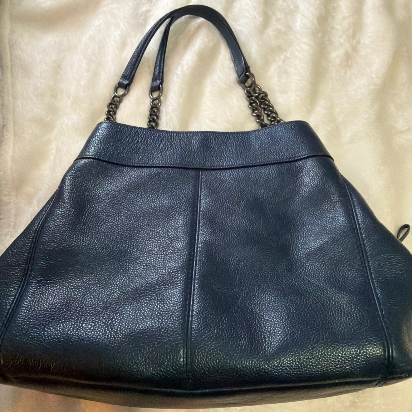 Coach Dark Blue Leather Shoulder Bag - photo 2