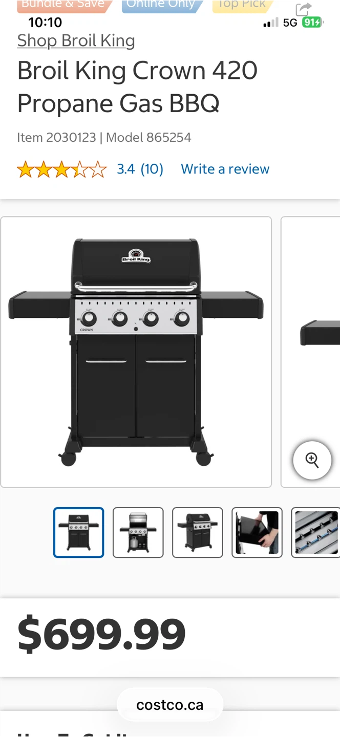 Broil King Crown 420 Propane Gas BBQ