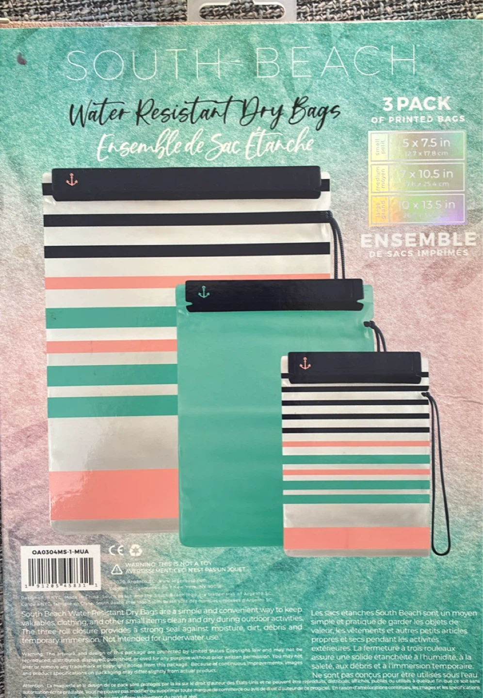 New South Beach 3 Pack Water Resistant Dry Bags - photo 4