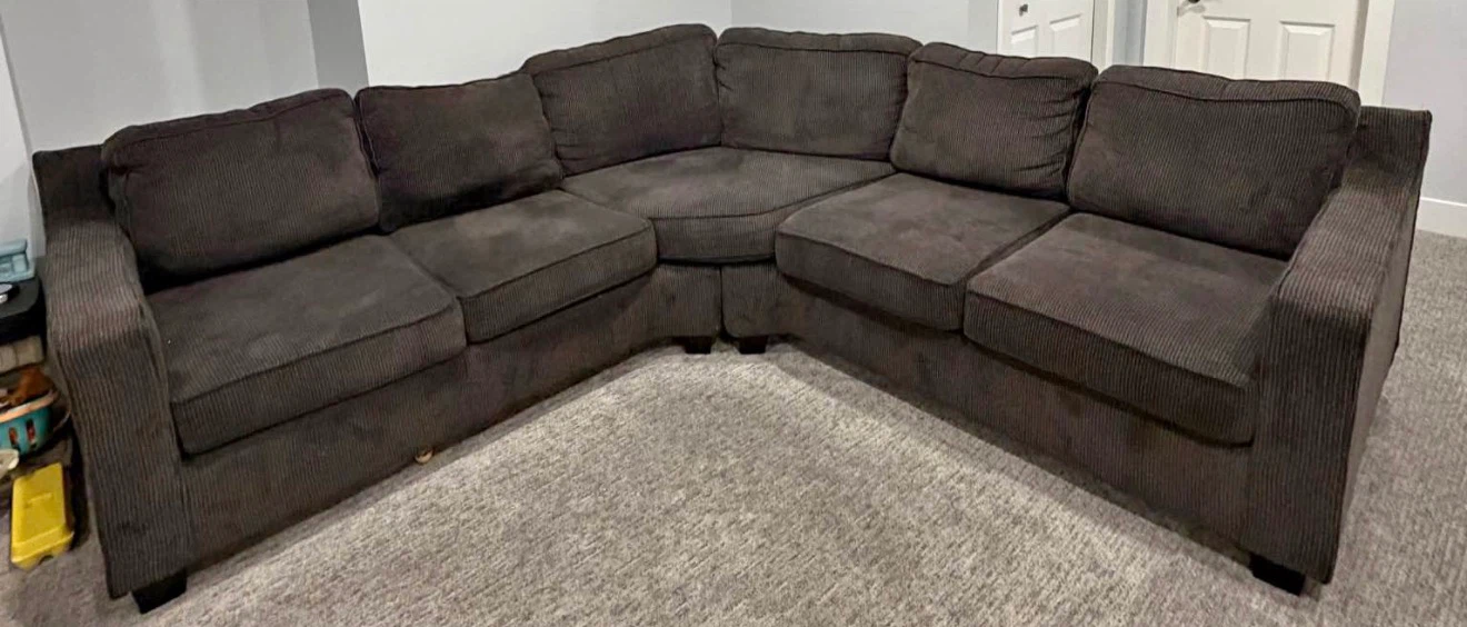 gray sectional couch