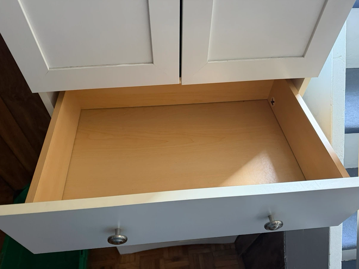 White Storage Cabinet with Drawers - photo 3