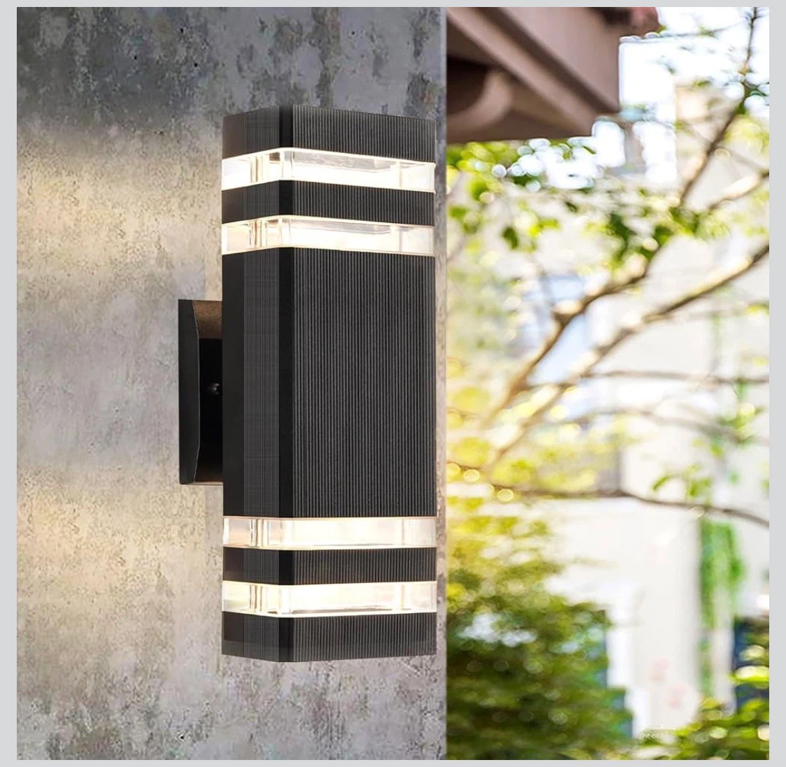 Black Outdoor Wall Lights (Set of 2) - photo 5
