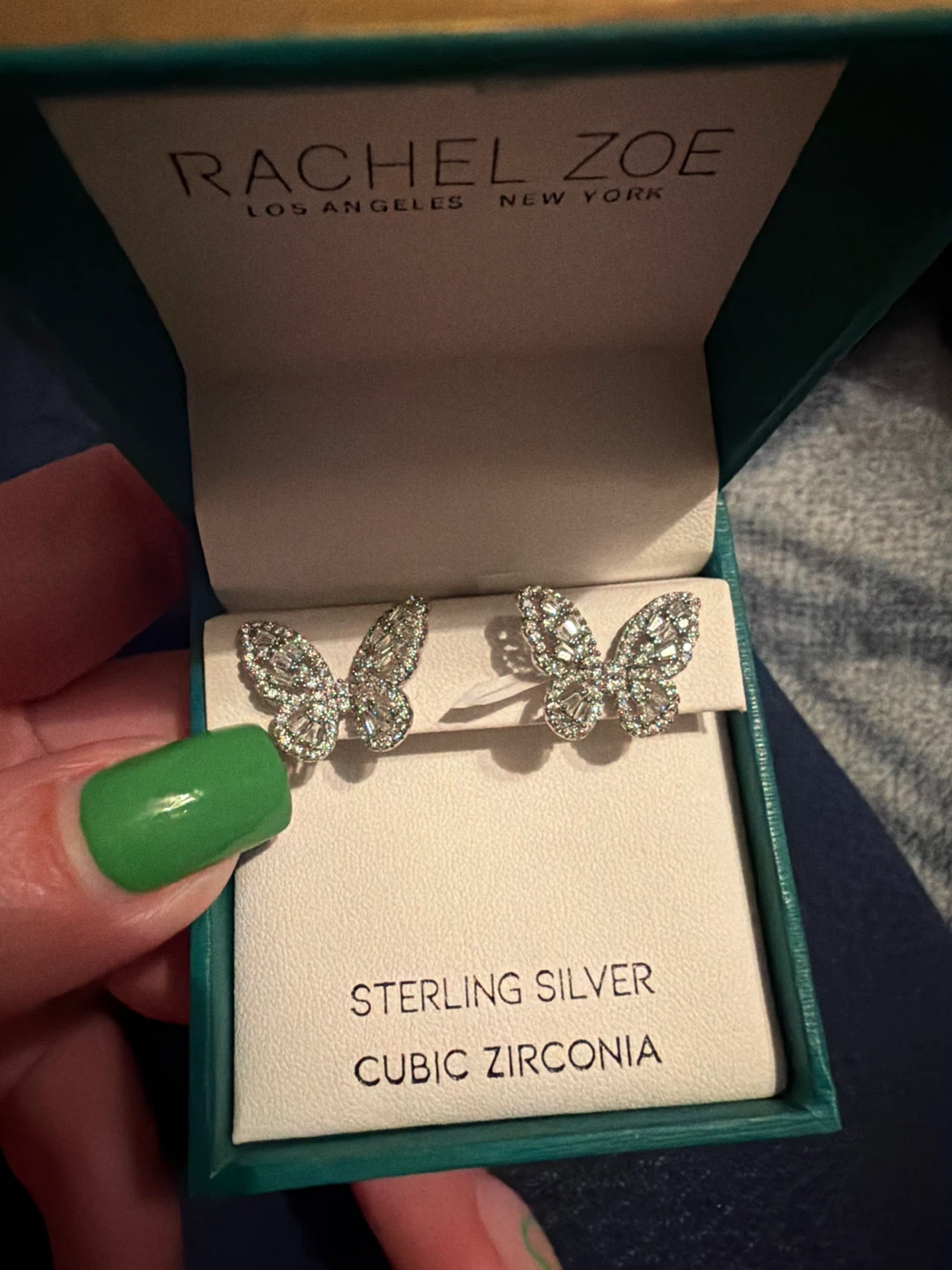 Sparkling Butterfly Earrings by Rachel Zoe - photo 2