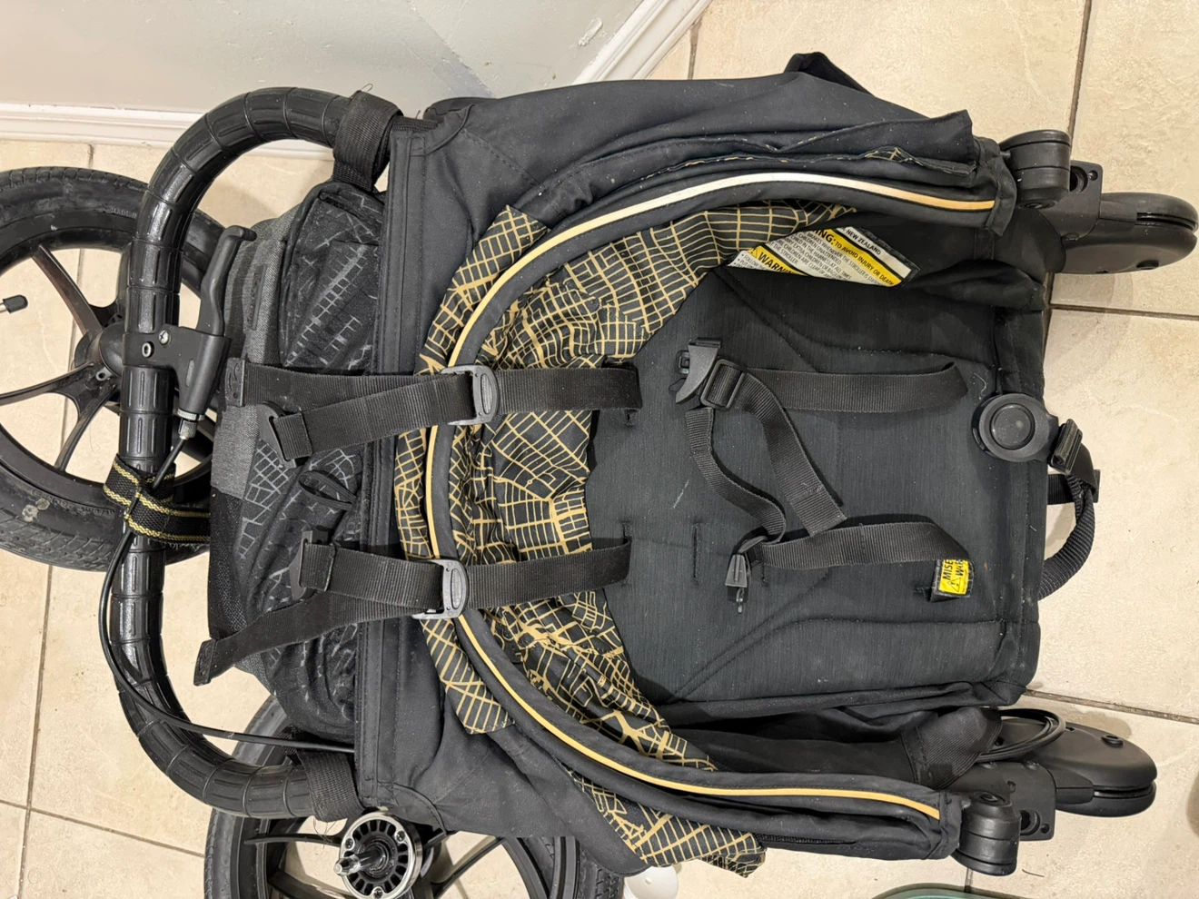 Baby Jogger Summit X3 3-Wheel Jogging Stroller - Black & Gold - photo 5
