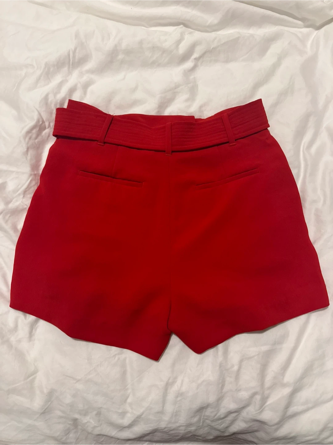 Wilfred Red Belted Shorts Size 10 - photo 2
