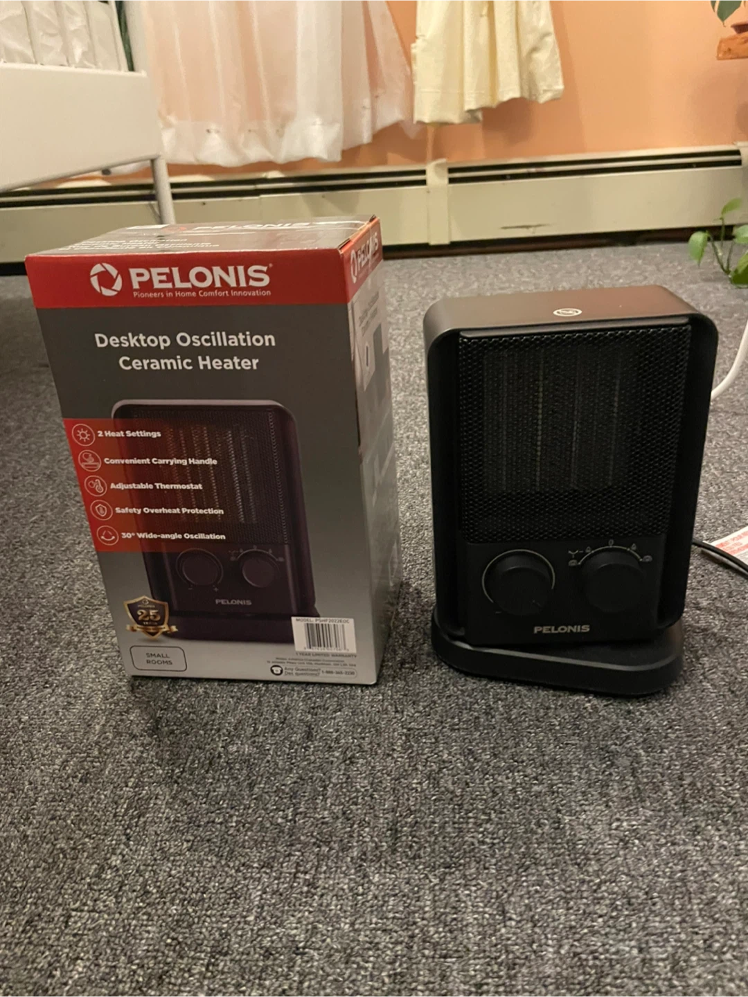 Pelonis Desktop Oscillation Ceramic Heater