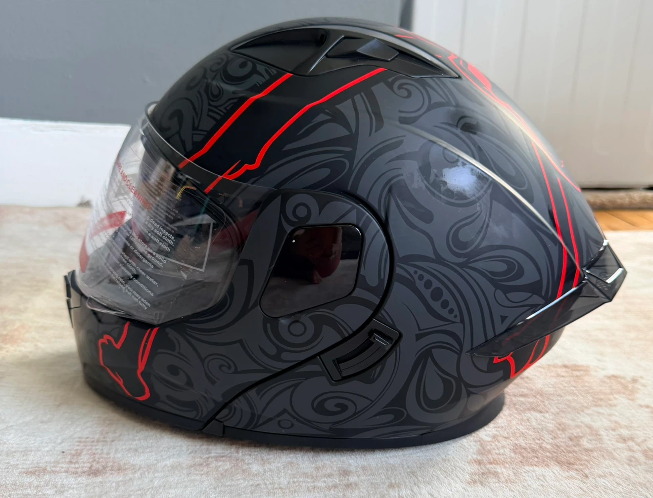 Sanding DOT Motorcycle Helmet - photo 3