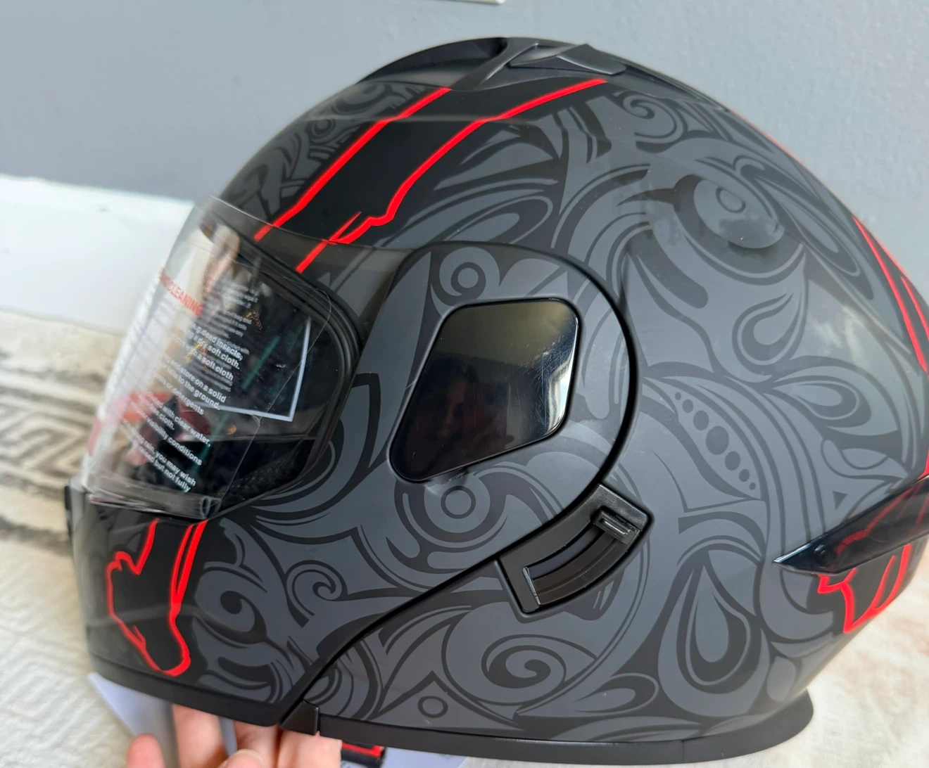 Sanding DOT Motorcycle Helmet - photo 4