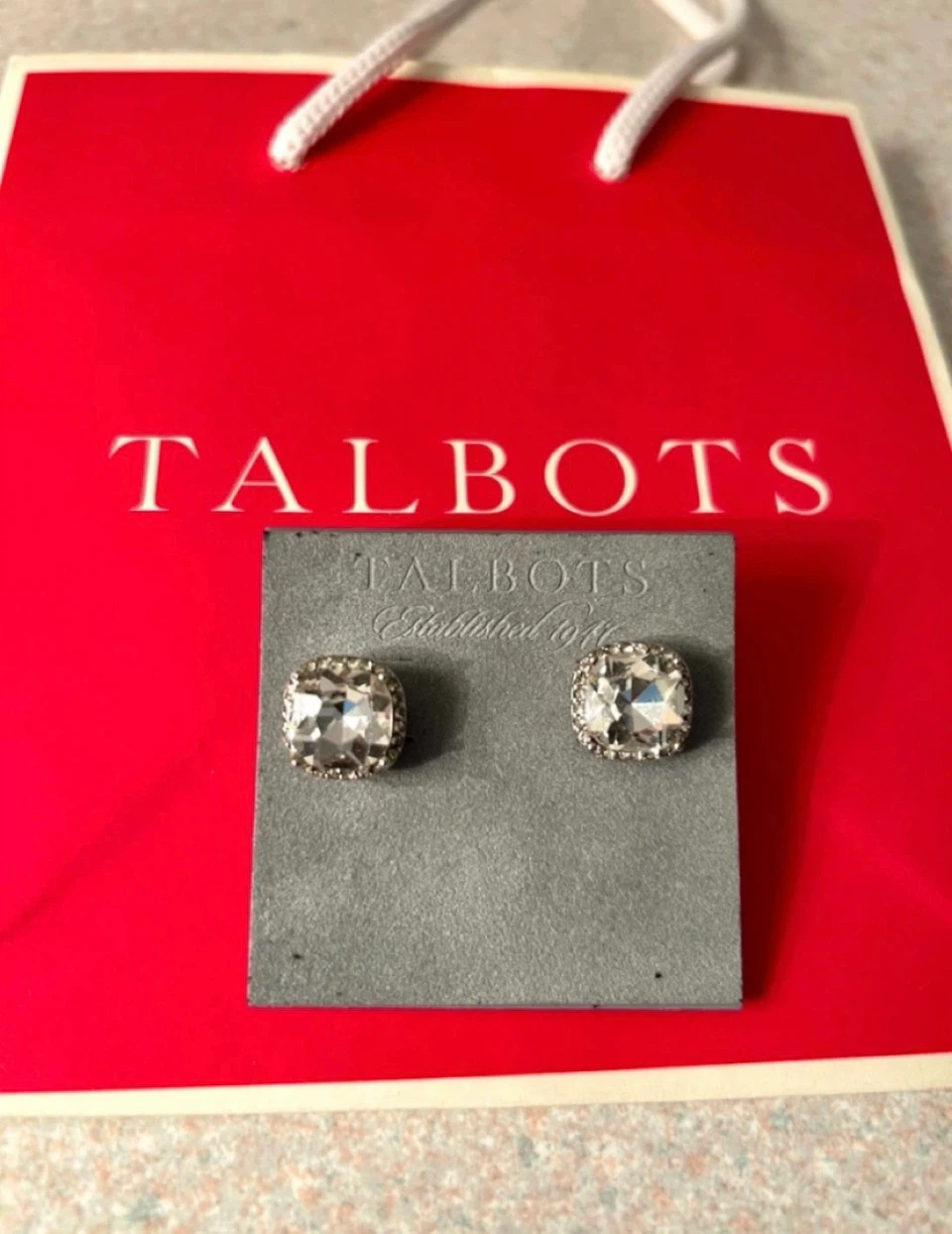 New Crystal Stud Earrings from Talbots