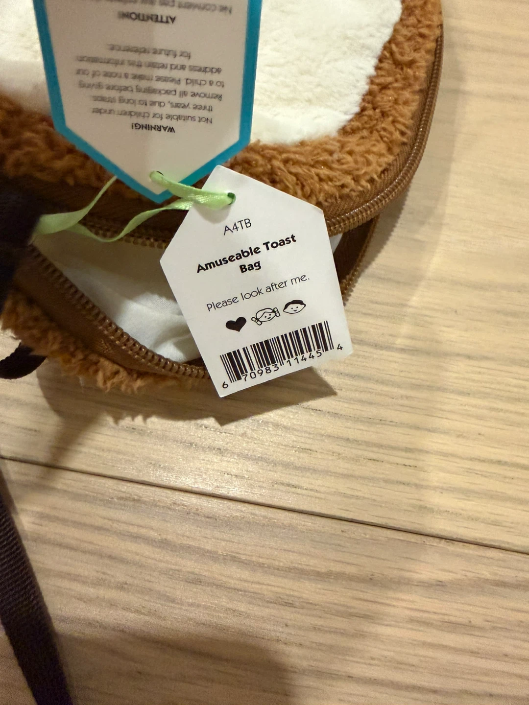 Retired Amuseable Toast Jellycat Bag - photo 3