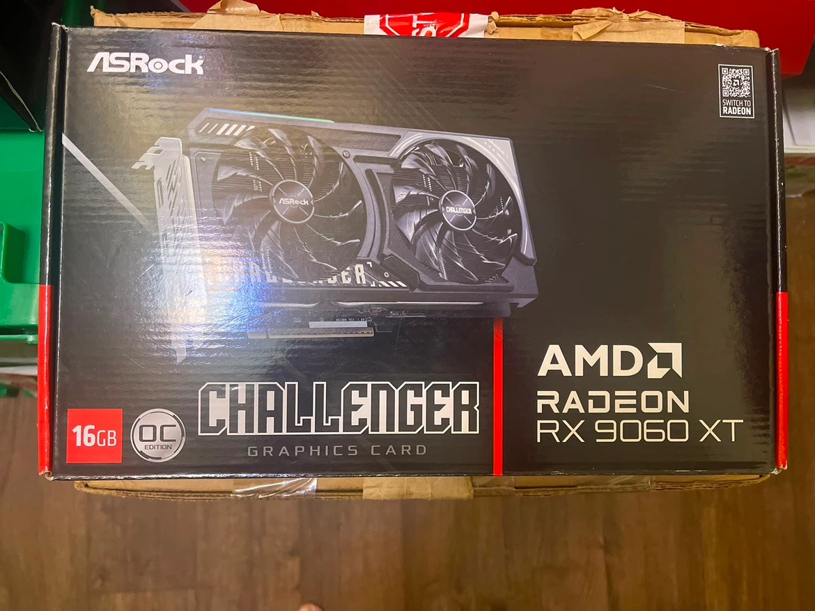ASRock Challenger Radeon RX 9060 XT Graphics Card 16GB GDDR6
