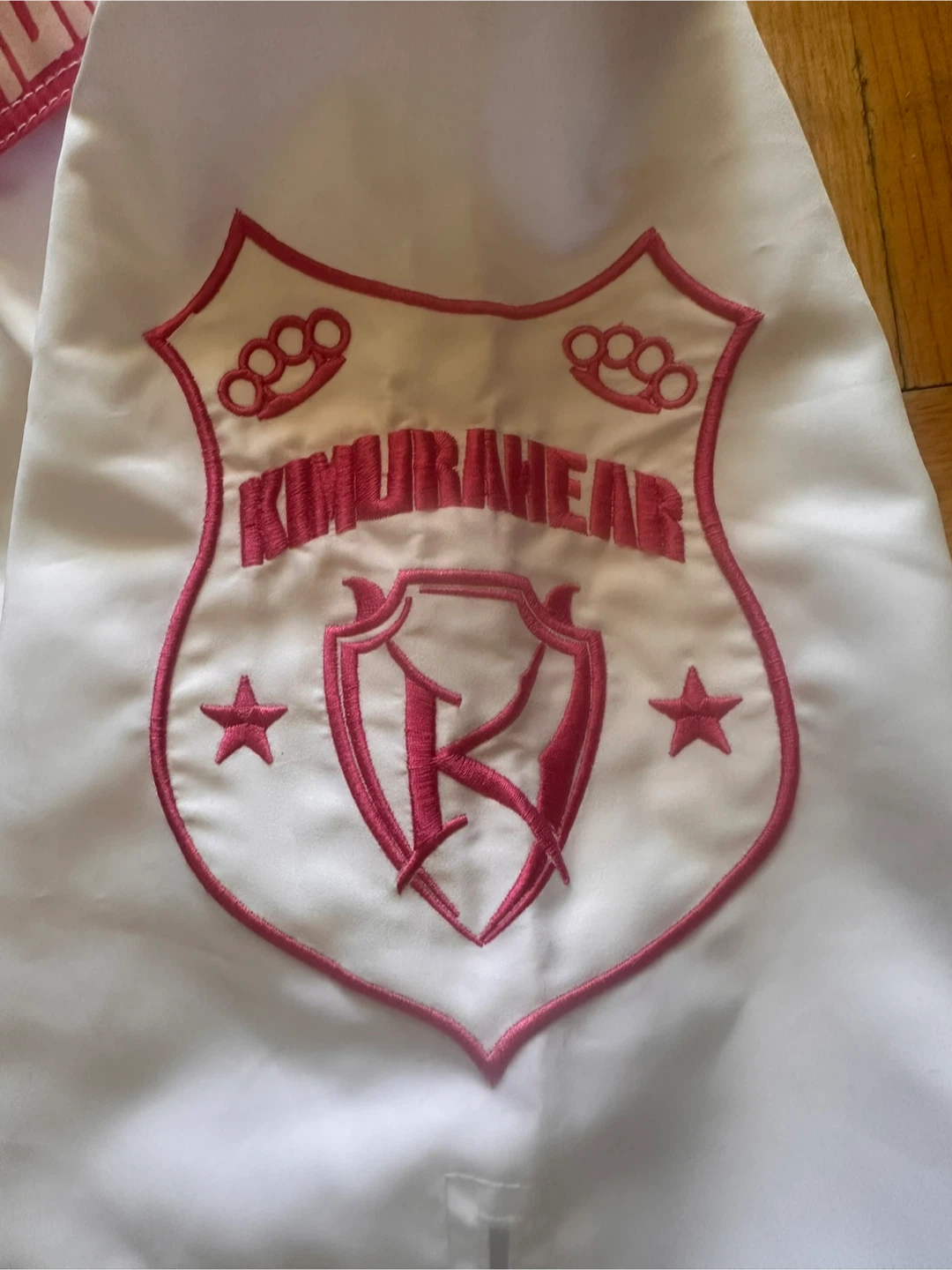 White & Pink Muay Thai Shorts woman size 8-10 - photo 2
