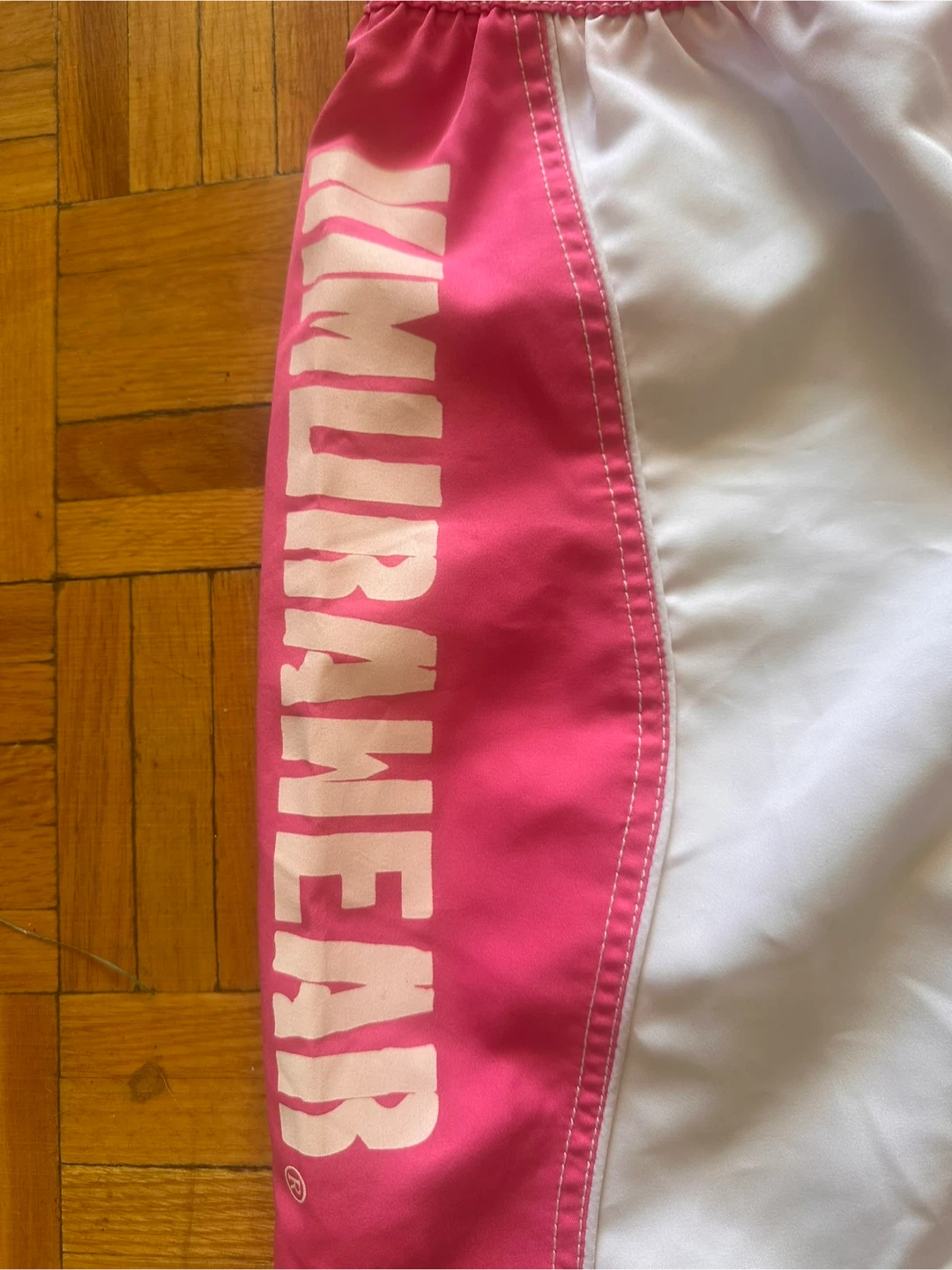 White & Pink Muay Thai Shorts woman size 8-10 - photo 4