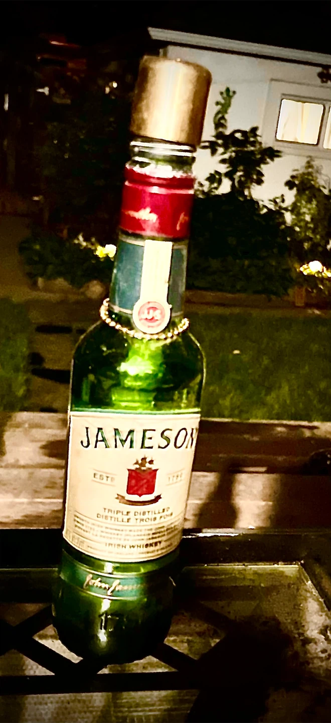 Jameson Irish Whiskey Bottle  citronella Torch - photo 2