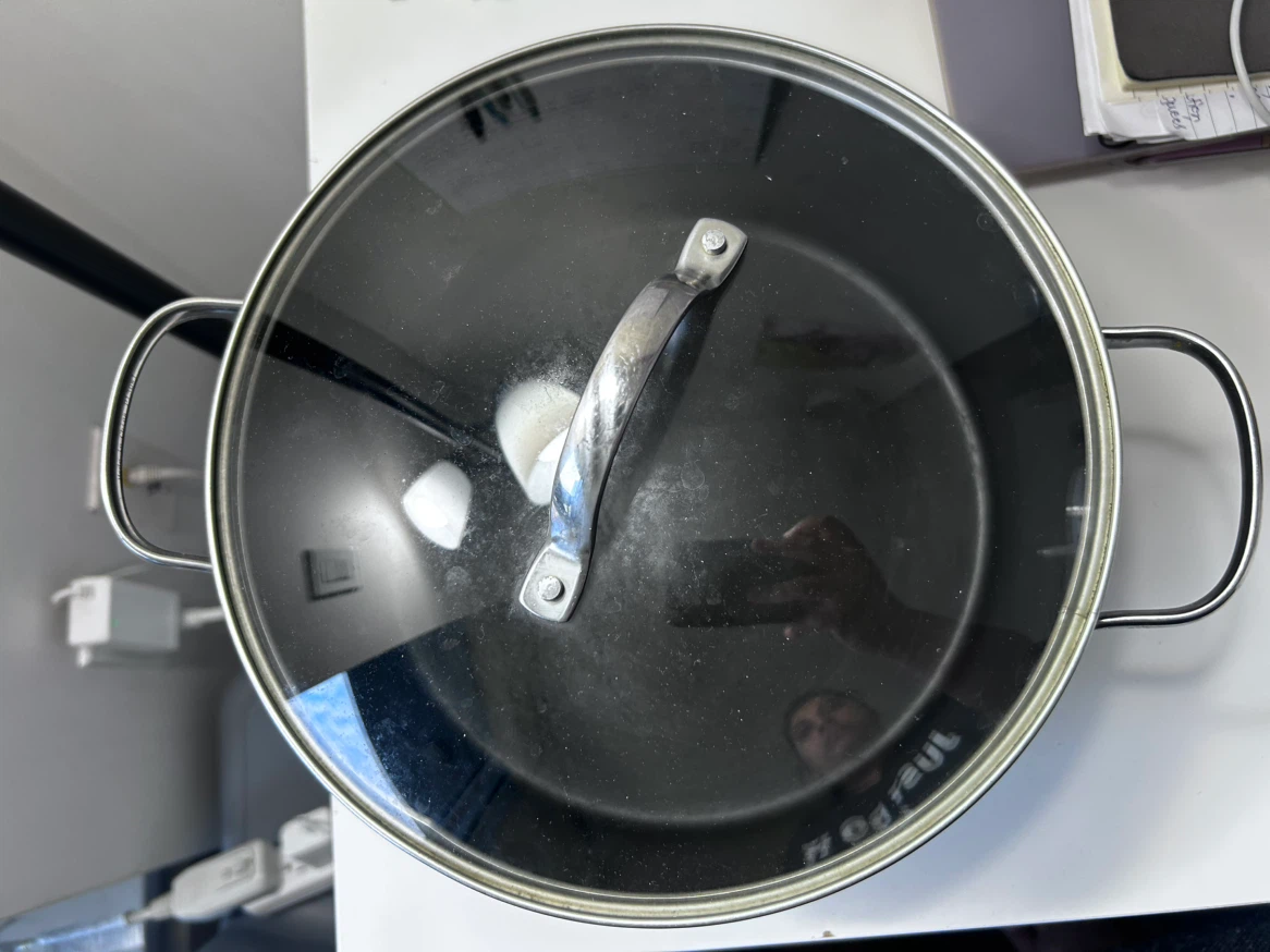 Large & small cooking pot with glass lids - photo 2