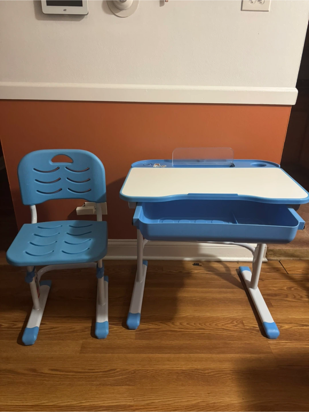 Kids Study Desk and Chair Set Blue - photo 5