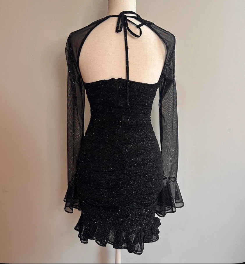 Windsor Black Sparkly Mesh Dress - photo 2