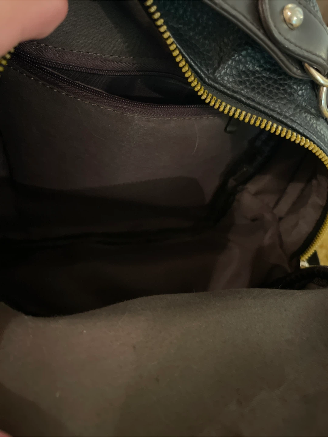 Black Faux Leather Backpack - photo 2