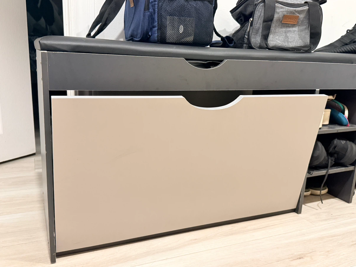 Entryway Bench with Shoe Storage - photo 2