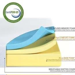 Solid wood bed and Zinus mattress bundle - photo 5