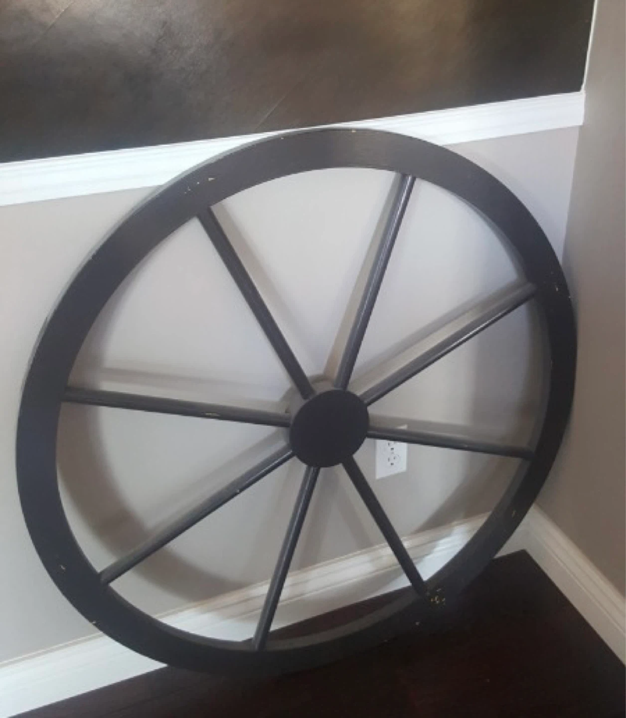 Decorative Wheel Made Out of Wood