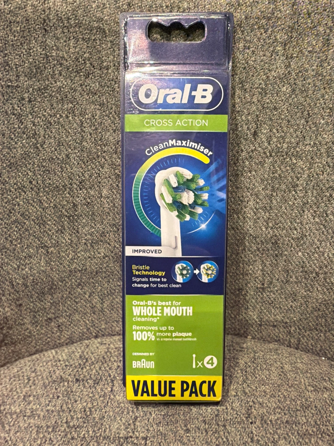 Oral-B Cross  Toothbrush Heads - Value Pack (4 count)