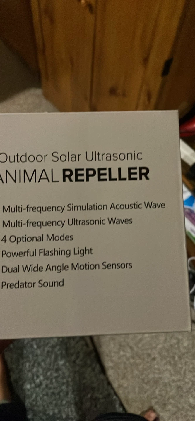 Outdoor Solar Ultrasonic Animal Repeller - photo 3